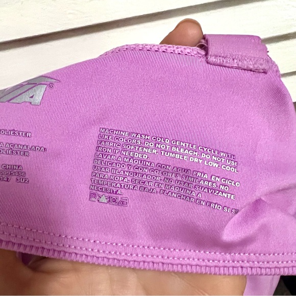 Avia Purple Sports Bra High Impact with adjustable straps, Medium - Picture 5 of 5